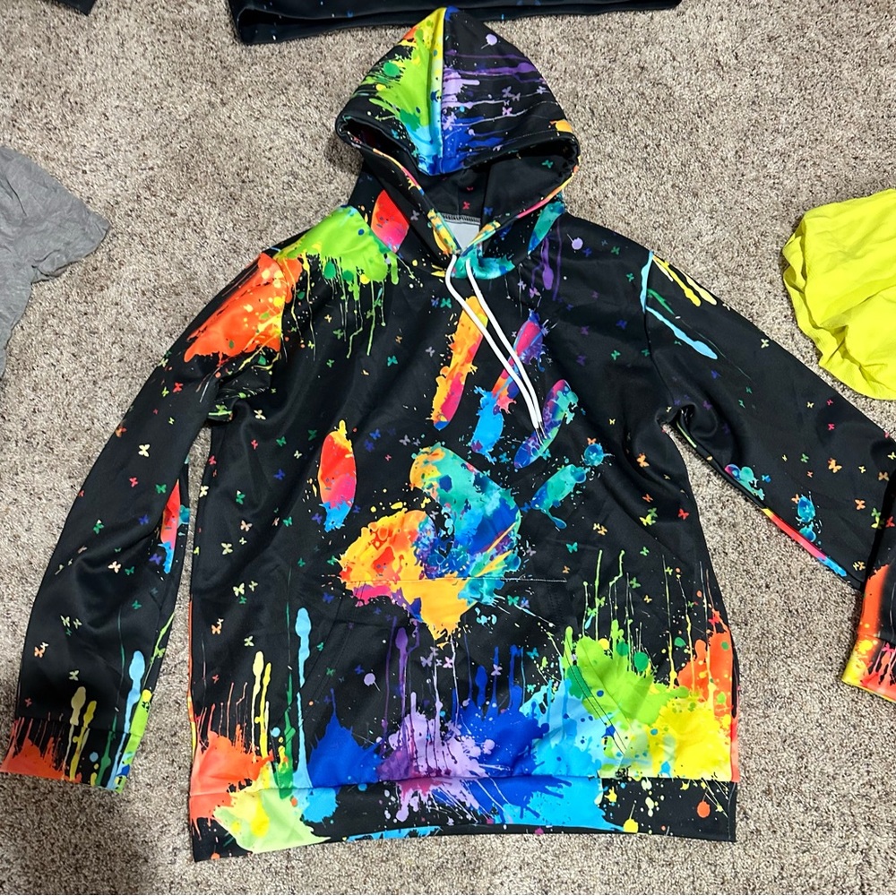 Colorful Splatter Hoodie